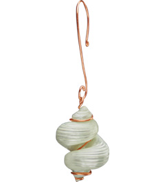 Pearl Spiral/Copper Ornament